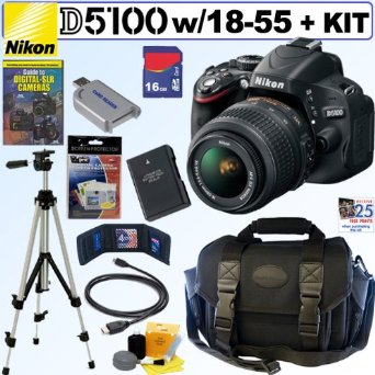 Nikon D5100 16.2 Megapixel Digital Camera And 18-55mm Lens