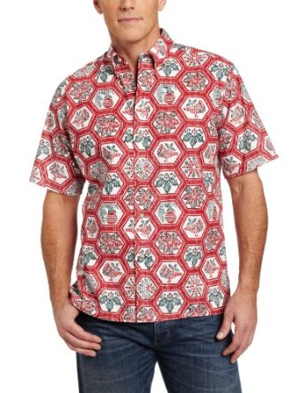 Reyn Spooner Mens Christmas Commemorative Shirt